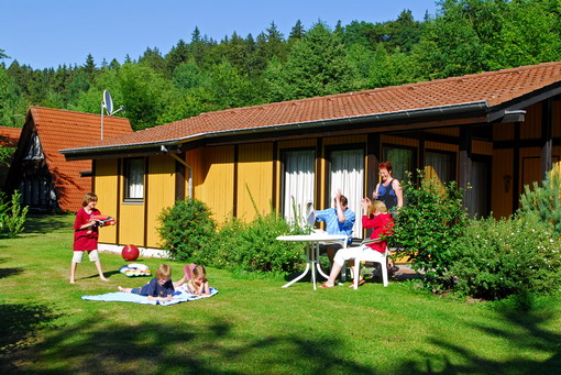 Familie im Ferienpark